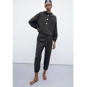 Zara Loungewear Set (Jogger Pants & Hooded Top Included)